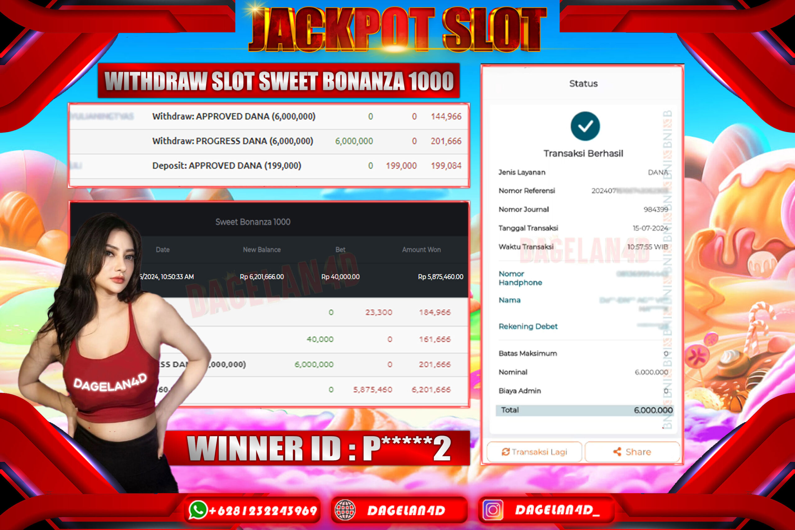 DAGELAN4D Cuan Besar Di Game Sweet Bonanza 1000 Pragmatic