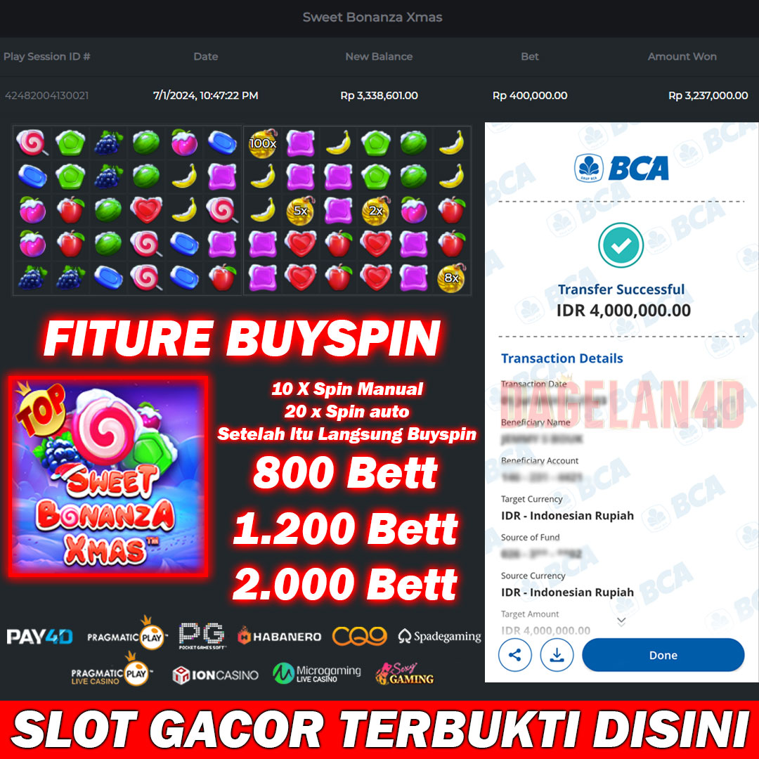 Kemenangan Bonanza Xmas Fiture Buyspin Pakai Pola Diawal