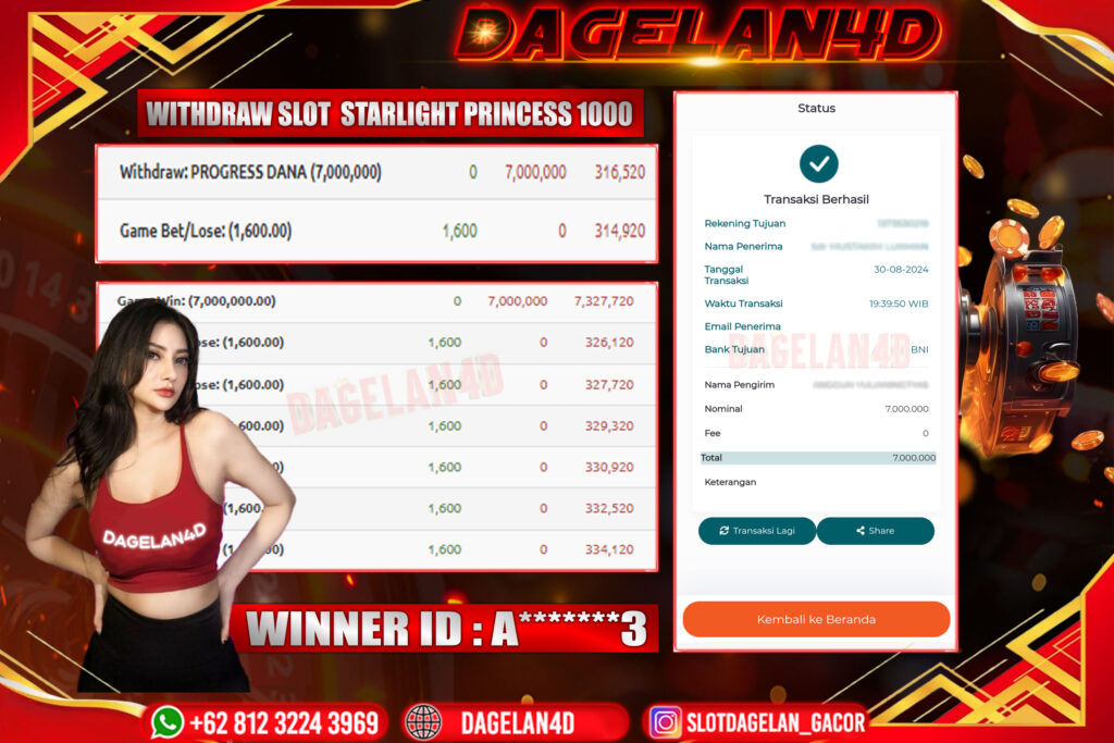 BUKTI JACKPOT SLOT DAGELAN4D