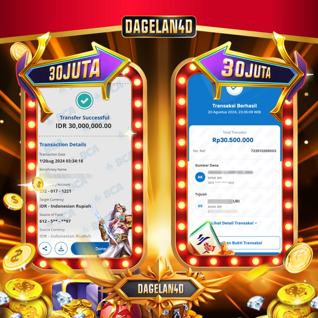 bukti jp slot dagelan4d 30juta