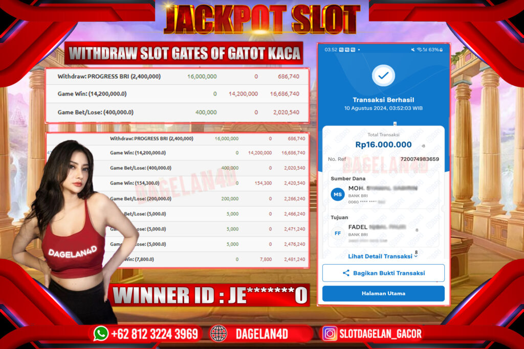 DAGELAN4D Bukti Kemenangan Maxwin Slot Mahjong Ways3