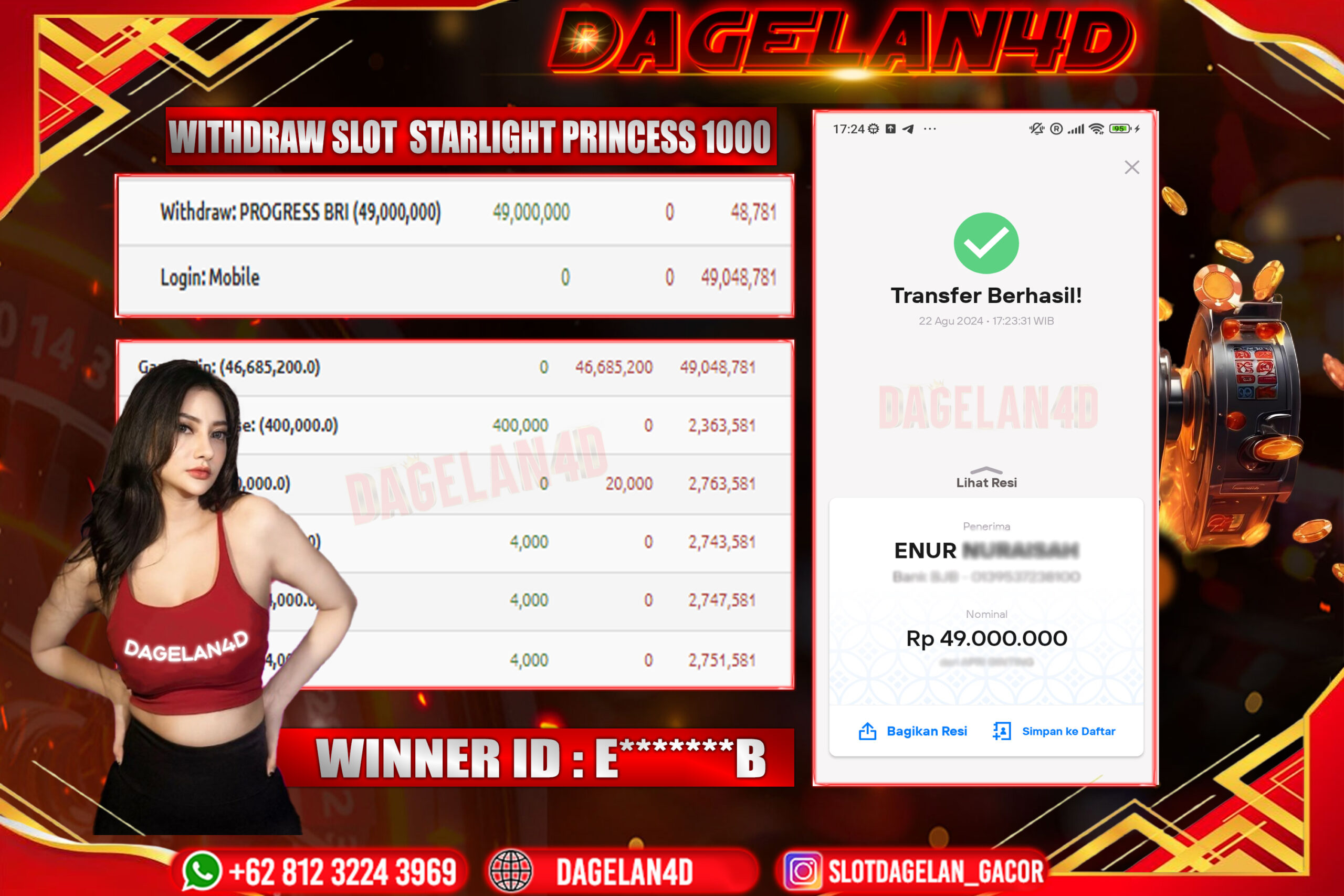 BUKTI JACKPOT SLOT DAGELAN4D