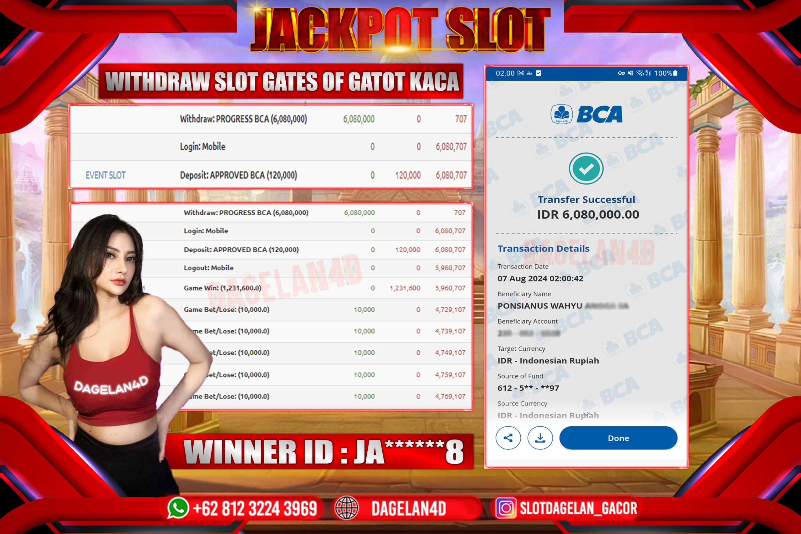 DAGELAN4D Bukti Kemenangan Slot Di Bayar Lunas