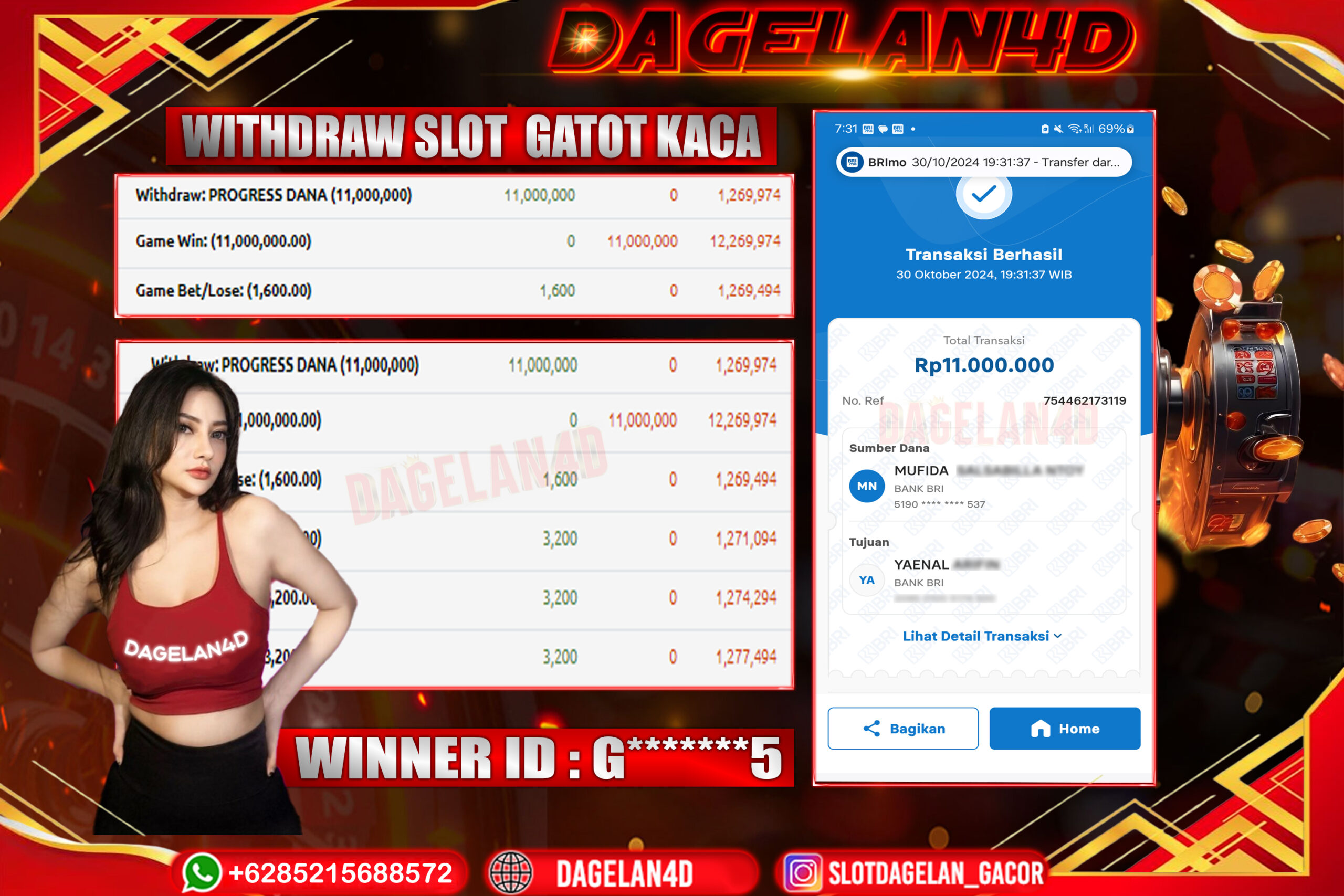 BUKTI JACKPOT SLOT DAGELAN4D