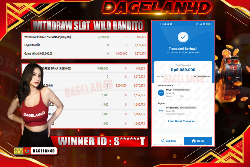 BUKTI JACKPOT SLOT DAGELAN4D